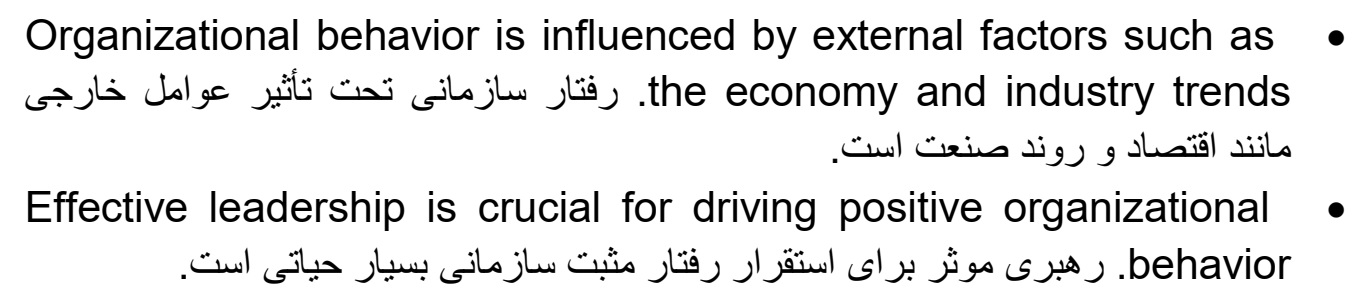 مدیریت رفتار سازمانی,رهبری سازمان,رفتار سازمان 